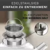 Ceainic din sticla Creano, 1 L, cu sita din inox si capac, pentru ceai vrac