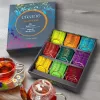 Set cadou ceai bio Creano Selection Box, 90 plicuri, 9 sortimente, fara cofeina, 27,5x23x7,8cm