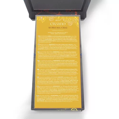 Set ceai bio Creano Mix Condimentat, Chai cu Curcuma/Ghimbir Picant/Chai Rosu Dulce, vrac, 61g