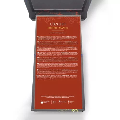 Set ceai bio Creano Mix Plante, 3 doze ceai vrac, Musetel Fructat/Menta Dulce/Rooibos cu Mango