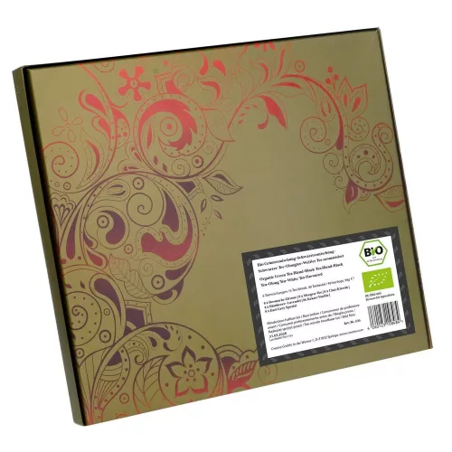 Set Cadou Ceai Bio Creano, 48 plicuri, 6 sortimente, ceai verde/negru/alb/oolong, cu cofeina, 96 g