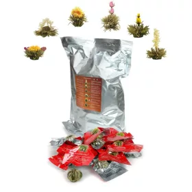   Pachet maxi ceai infloritor Creano ErbluhTee, 72 bile, 6 sortimente, alb, floral