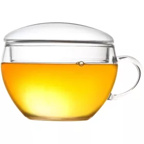   Ceasca pentru ceai Creano Teelini, 200 ml, sticla borosilicata, cu maner
