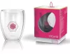 Pahar termic Creano Floarea Vietii, 250 ml, cutie cadou, sticla borosilicata, perete dublu