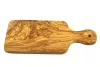Tocator pentru ierburi aromatice din lemn de maslin, cu maner, 23x10 cm, grosime 1.2 cm