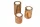 Set 3 suporturi pentru lumanari tip pastila din lemn de maslin, 6/8/10 cm, diametru 5.5 cm