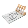 Set branzeturi Rominox Vetro, placa sticla, 4 ustensile inox, suport magnetic, 30 x 20 cm