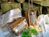 Razatoare pentru branza tare cu cutie colectare, lemn maslin + inox, 11x7x6 cm