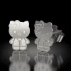 Cercei din argint model Hello Kitty