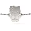 Bratara cu lantisor din argint model Hello Kitty