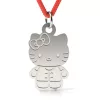 Pandantiv din argint cu snur model Hello Kitty