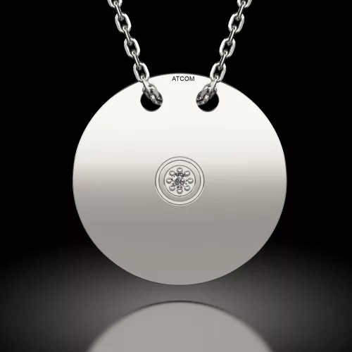 Lantisor cu pandantiv din argint model Cercul polar