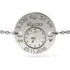 Bratara cu lantisor din argint model Birthday Clock