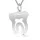 Colier din argint model Dintisor