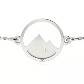Bratara cu lantisor din argint model Munti