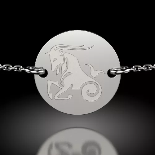 Bratara cu lantisor din argint model Capricorn