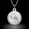 Lantisor cu pandantiv din argint model Talisman Scorpion
