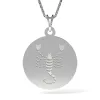 Lantisor cu pandantiv din argint model Scorpion