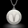 Lantisor cu pandantiv din argint model Aries
