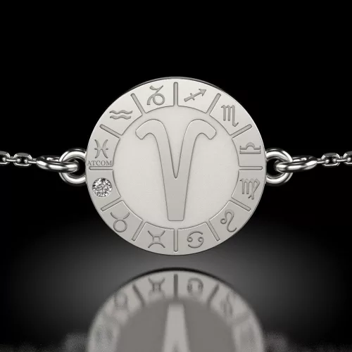 Bratara cu lantisor din argint model Aries