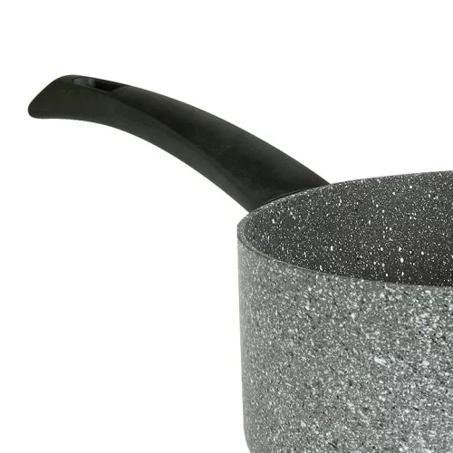 Cratita Flonal Pietra Viva cu maner pentru sosuri, 16 cm, antiaderent Magma-Tech, baza 3 mm, gaz/electric/vitroceramic