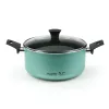 Oala Flonal The Wall cu 2 manere si capac din sticla, 20 cm, antiaderenta PB-Tech, pentru gaz/electric/vitroceramic