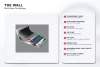 Oala Flonal The Wall cu 2 manere si capac din sticla, 24 cm, antiaderent PB-Tech, pentru gaz/electric/vitroceramic